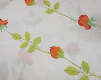 Wamsutta Dior Rose dubbel laken oranje rozen