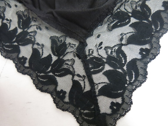 Black Nightgown Nightgown Short Lace Nightgown 36 - image 7