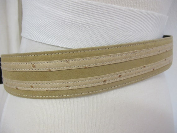 Escada Belt Wide Mod Belt Gold Designer Belt Etru… - image 6