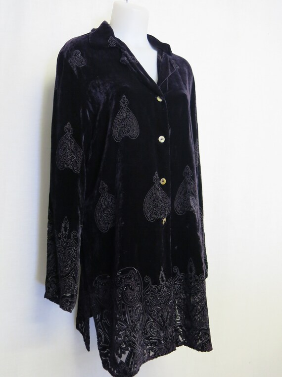 Silk Velvet Tunic CITRON Santa Monica Velvet Burno