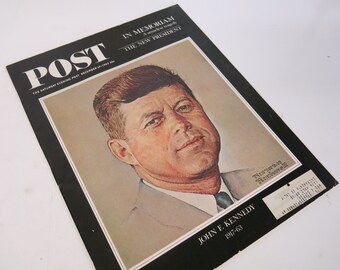 Saturday Evening Post Magazine John F Kennedy 1963