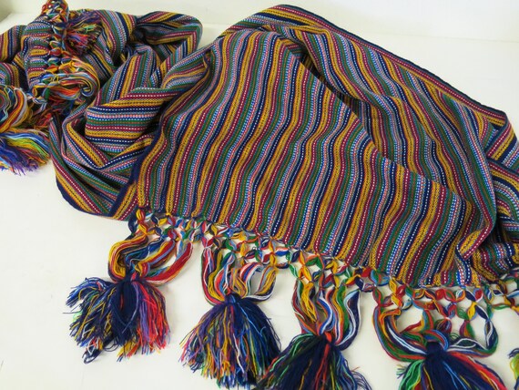Guatemala Weaving SHAWL Wrap Table Runner