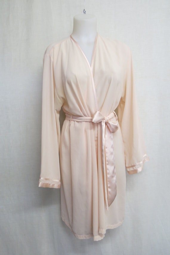 Satin and Chiffon Robe Kimono Robe Large/XL Jones… - image 1