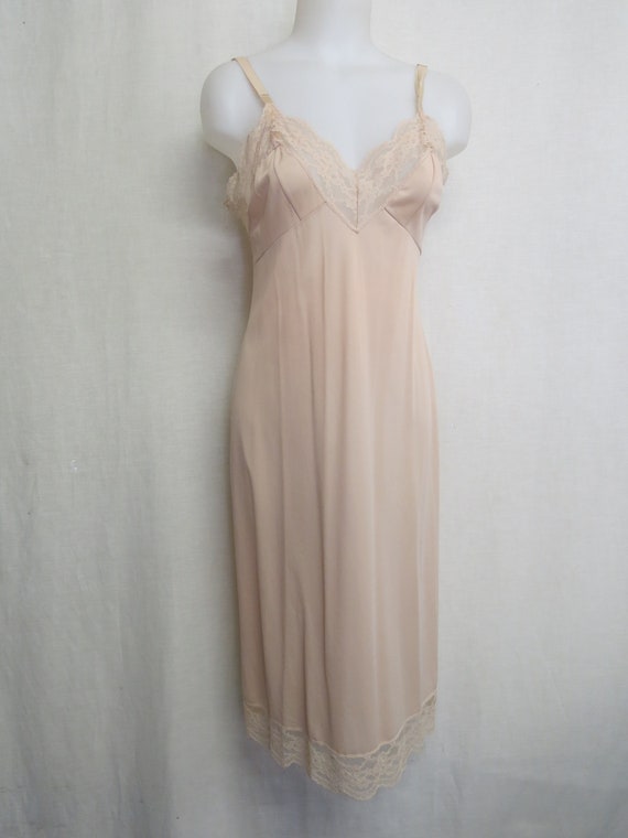 Mad Men Beige Slip 1960 Slip Pin up Slip 34 - image 2