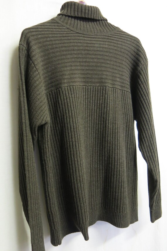 Sweater Wool Bulky Sweater Turtleneck Men's Pullo… - image 2