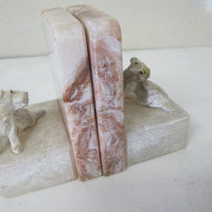 Marble Bookends Scottie Dogs Scottish Marble Bookends Scottish Terrier