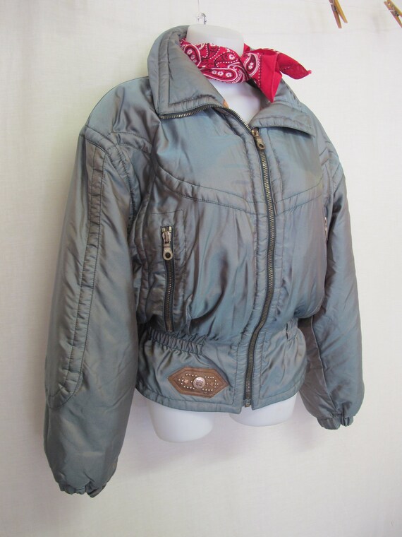 Kaelin Ski Parka 1980's Parka Puffer Iridescent Pa