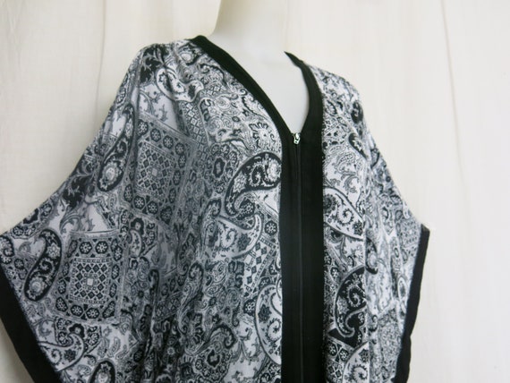 Kaftan House Dress Paisley Loose  Rayon House Dre… - image 2