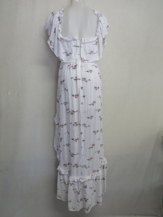 Gauze Summer Peasant Dress off Shoulder Garden Party … Gem