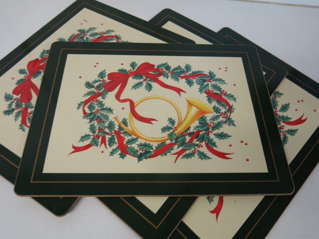 Pimpernel Placemats Christmas Cork Placemats Etsy