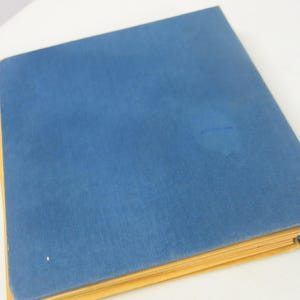 Blue Cloth Canvas Binder 3 Ring Binder Vintage Mead