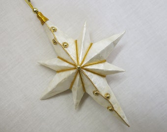 Capiz Shell Christmas Ornament Star Christmas Ornament