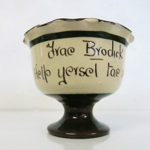 Longpark Torquay sugar bowl  Torquay motto ware English Pottery
