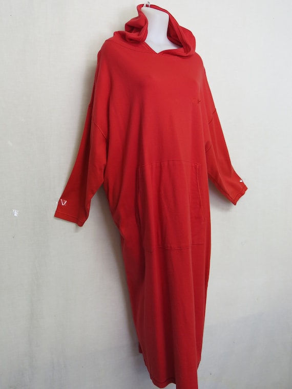 Hoodie Dress Cotton Maxi Hoodie Dress Donna Karan