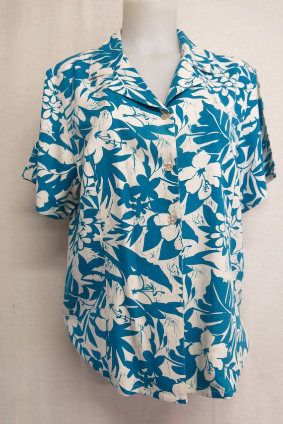 hawaiian blouse tropical Gem