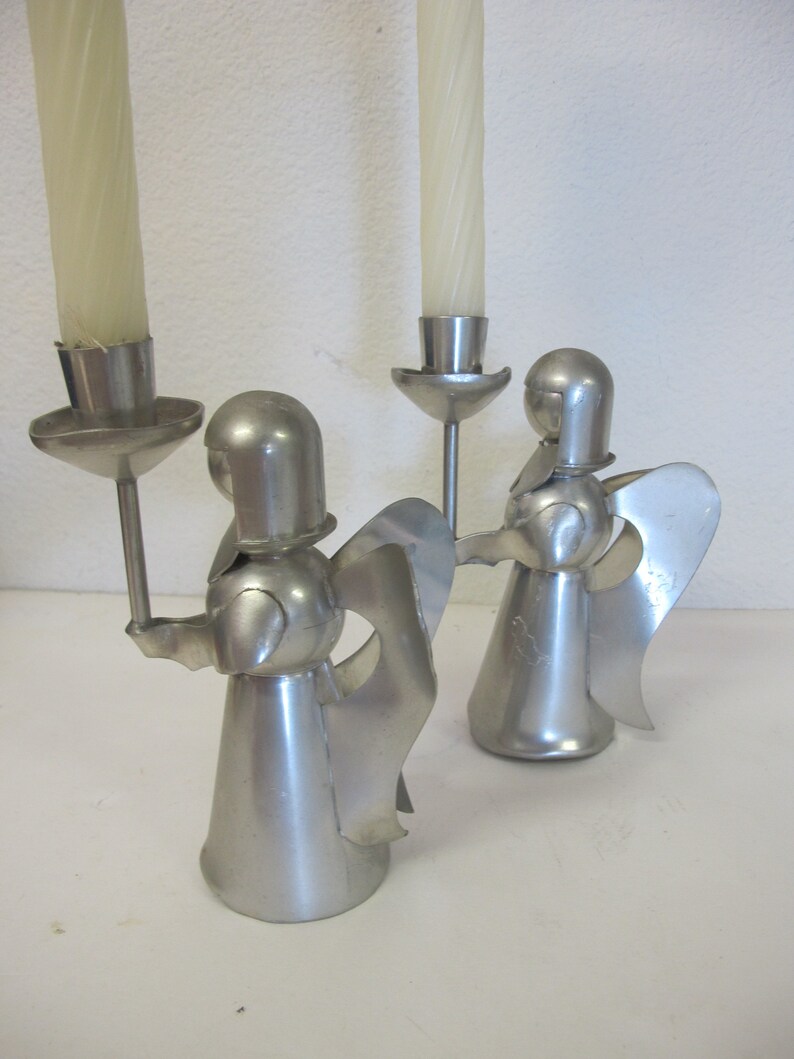 Pewter Candle Holders Christmas Candle Holders Pewter Christmas Angel TKF Pewter