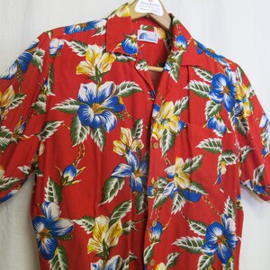 Hawaiian Rayon Shirt  Resort Skater Surfer Medium 1980&#39;s