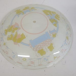 Mid Century Glass Light Shade Nursery Children's Room
