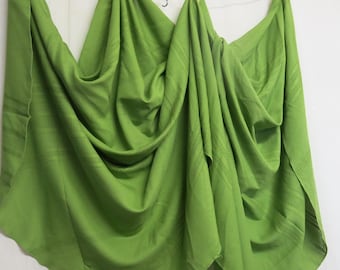 Mid Century Modern Tablecloth Danish Linen Tablecloth Lime Green 71" x 53"