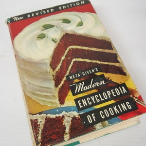 Vintage Cookbook Meta Given&#39;s Encyclopedia of Cooking 1959 with Cover