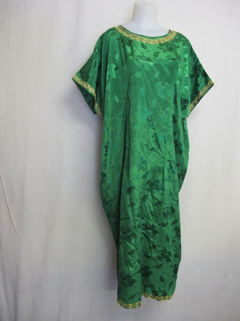 emerald green caftan