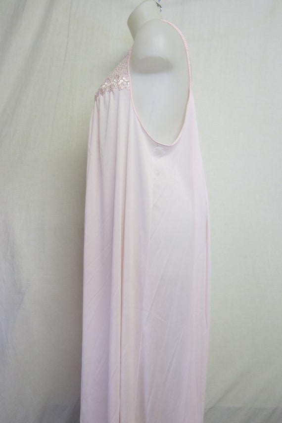 Nylon Nightgown Shadowline Nightgown Lace Nightgo… - image 4