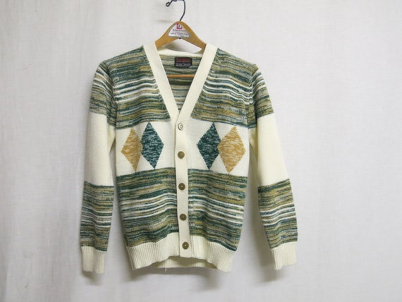 Mad Men Cardigan Sweater Rockabilly Sweater Orlon
