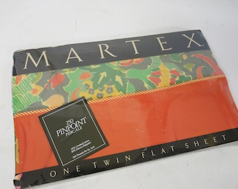 Vintage Martex Zwillings Flachbettlaken