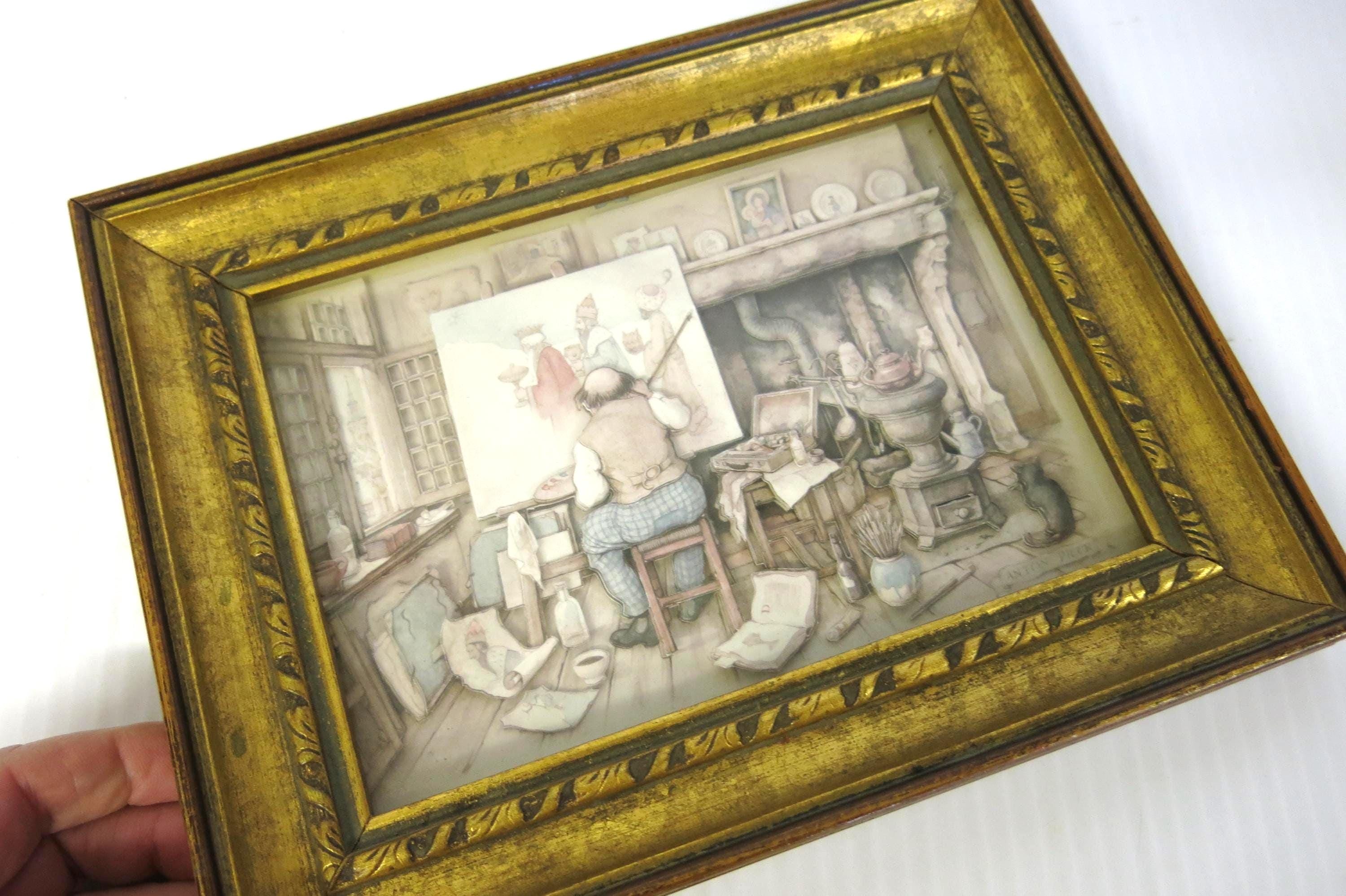 Anton pieck 3d shadow box - Etsy 日本