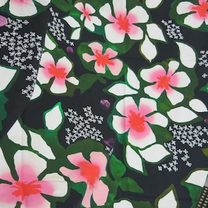 Swedish Fabric Mod Floral Modern Ikea Malin Akerblom Huge Flowers