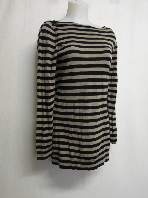 Eileen Fisher Long Tunic Sweater Fine Wool Lightweight Striped Medium Etsy UK