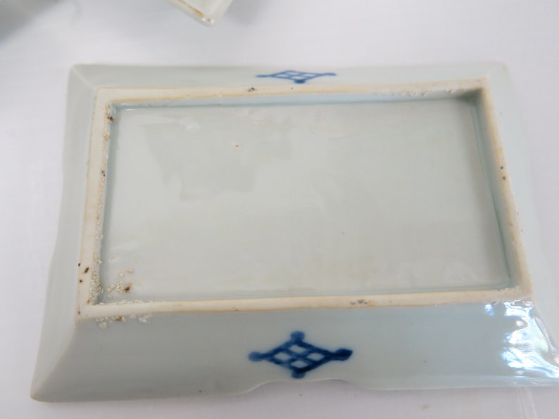 Mid Century Japanese Ceramic Sashimi Plates Fish Porcelain Etsy