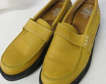 John Fluevog Yellow Lightweight Slip On Shoe Brown Tan Suede Mens 9 Steady - Yellow | | Fluevog Shoes main image 4