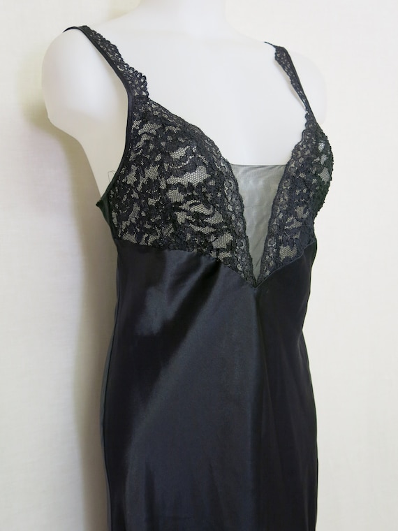 Black Satin Nightgown Victoria's Secret Nightgown… - image 3