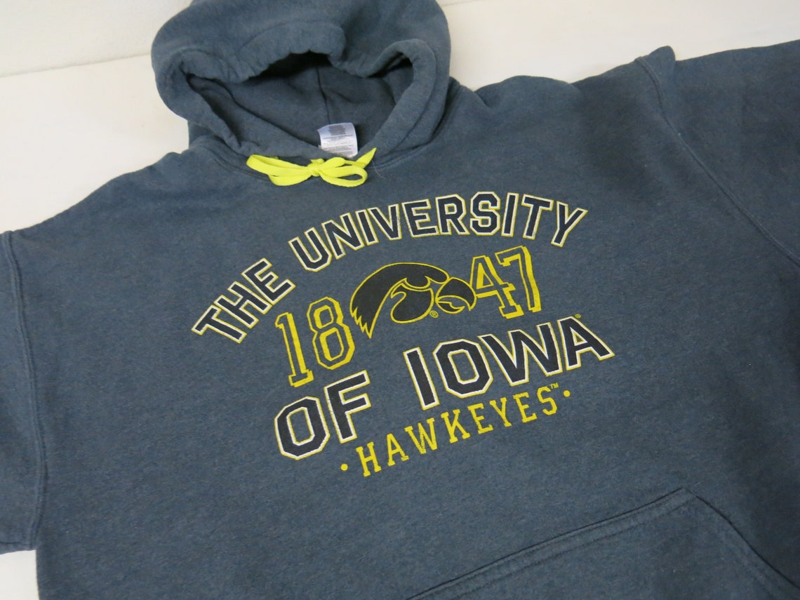 University of Iowa Hoodie IOWA Sweatshirt Hawkeyes | Etsy