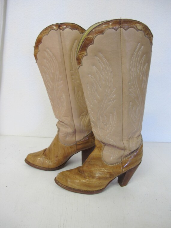 buckskin cowboy boots