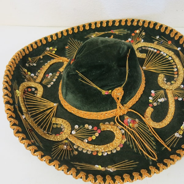 vintage sombrero pigalle XXXXX chapeau sombrero mexicain mariachi milieu du siècle