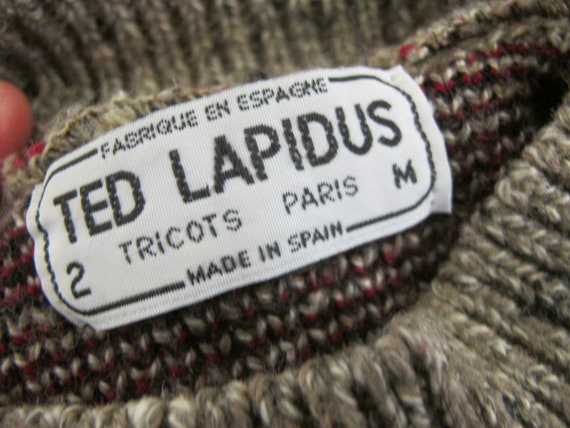 Bulky Sweater Ted Lapidus 1980 Sweater Paris Fren… - image 3