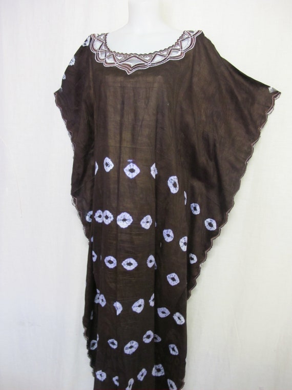 Cotton Kaftan Batik Kaftan Metallic Embroidered Ca