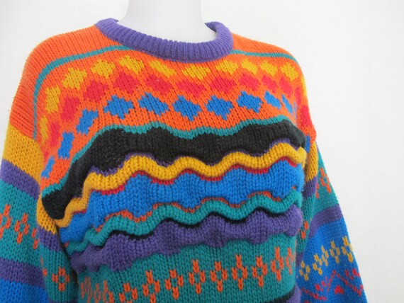Stripe Tunic Sweater Mod Sweater Slouchy Sweater … - image 4