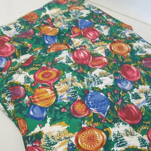 Vintage Christmas Vinyl Placemats - Set of 4 Holiday Ornaments