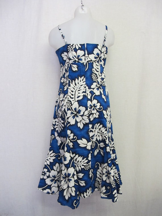 Hawaiian Dress Mod Floral Dress 1980s Summer Cott… - image 7