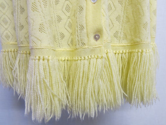 Mid Century Fringe Poncho Cape Sweater Poncho Pas… - image 4