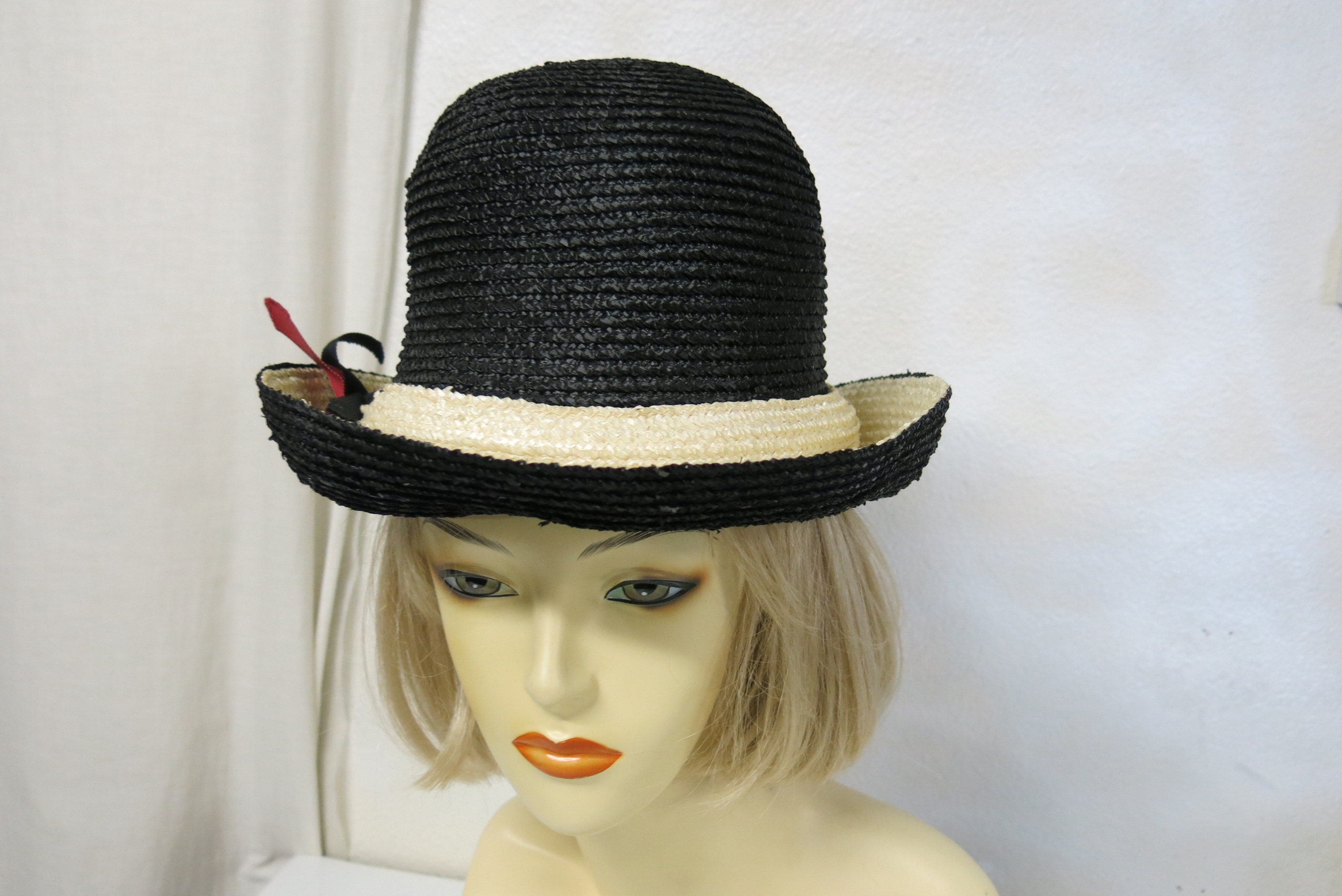 Vintage Don Anderson New York Womans Formal Hat Vibrant Colors w/ Black Feathers Don Anderson Hat - Etsy main image 4