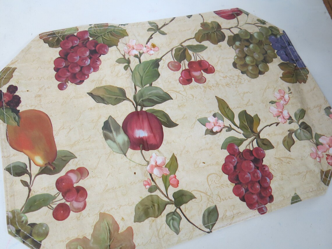 Plastic Placemats Harvest Placemats Set of 11 Fall Colors Etsy
