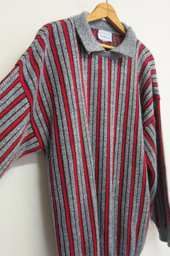 Stripe Pullover Sweater 1980 VENEZIA Sweater L/XL 