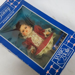 The World of Ginny Doll 8" Vogue Dolls 1984 Antique Lace Red Dress No. 71002