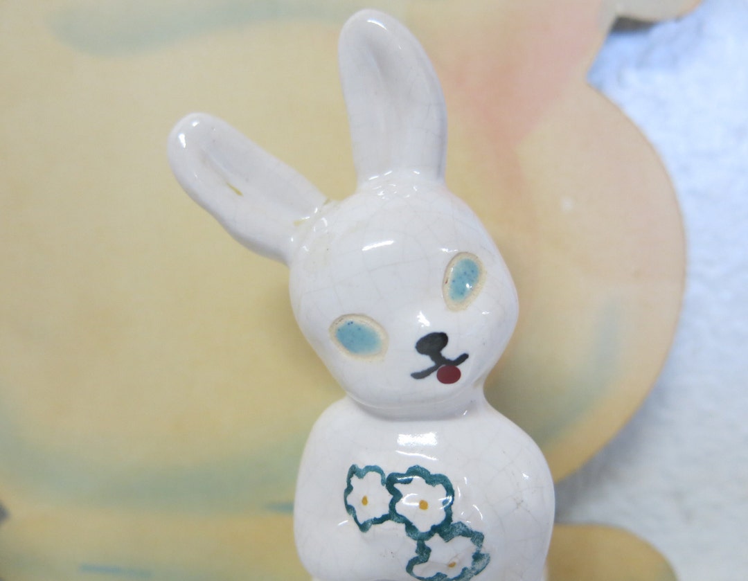 California Pottery Figurine Bunny Rabbit LAWTHORNE Mid Century - Etsy