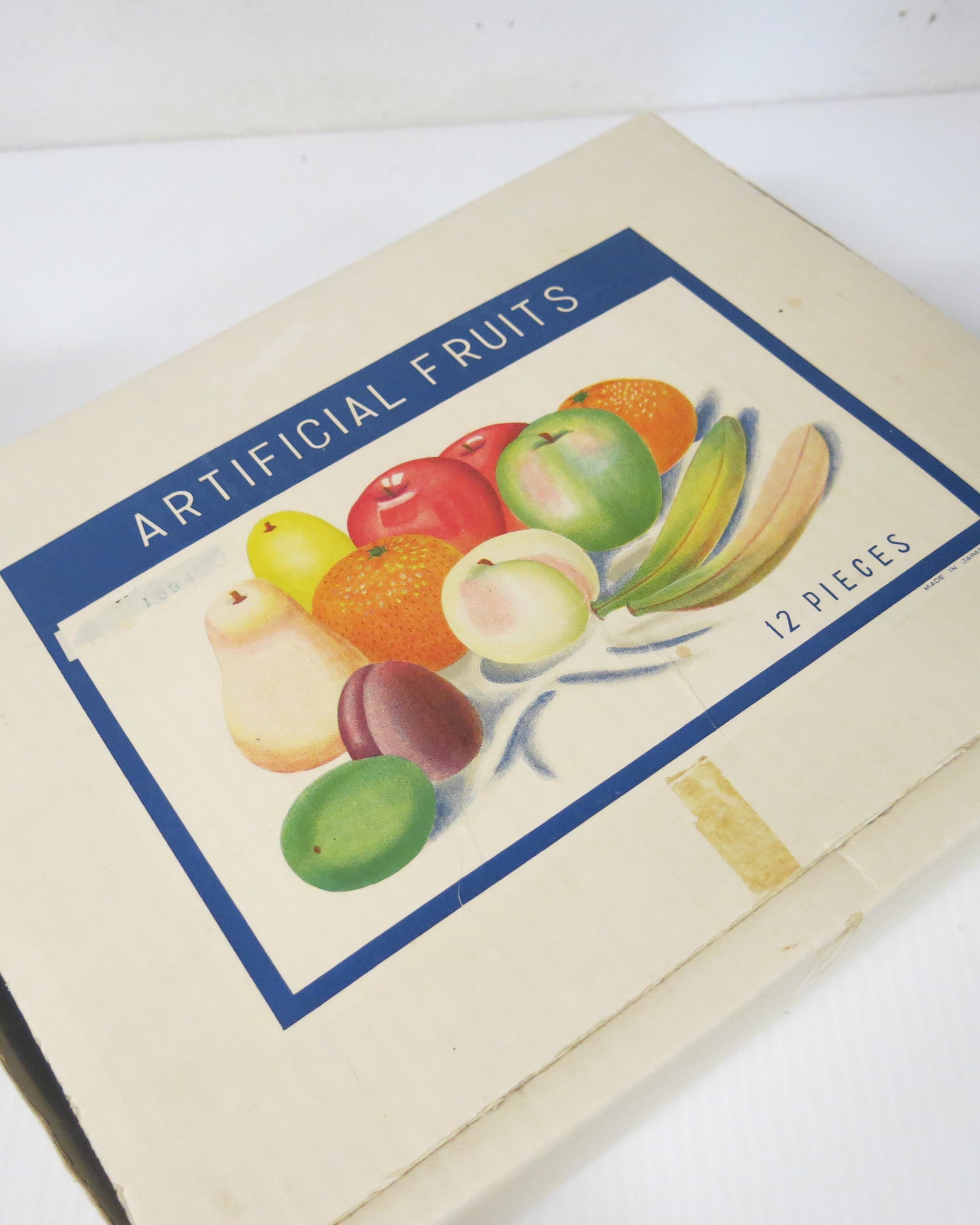 Mid Century Ceramic Artificial Fruit: 1950s Japanese Decor in