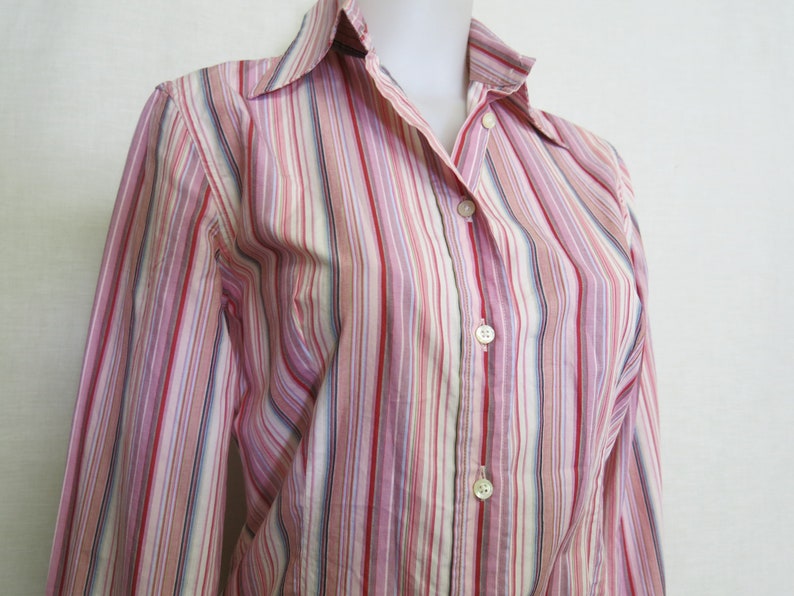 ETRO Cotton Blouse Shirt Striped Cotton Blouse Small image 4